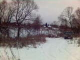 Зимой в д. Стаино Ферзиковского района Калужской области можно рыбачить на пруду...